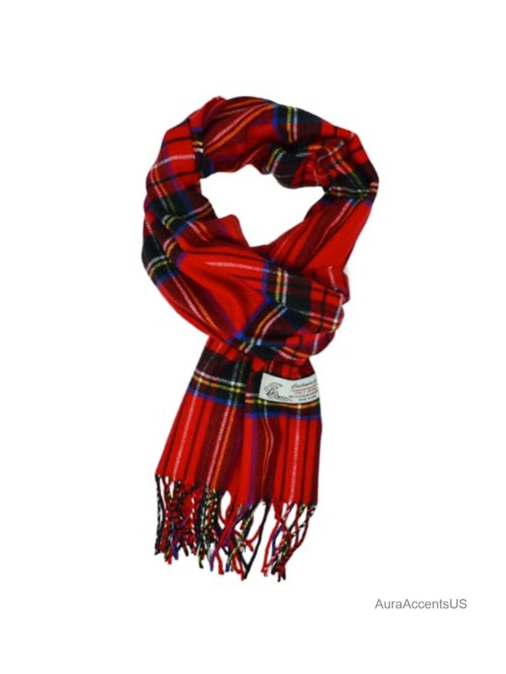 Scottish Stewart Tartan Plaid Winter Scarf Soft Cashmere Feel 72x12